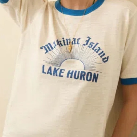 NEWđź’™FAHERTY Sunwashed Slub Camp Tee in Blue $88 - Picture 2 of 9